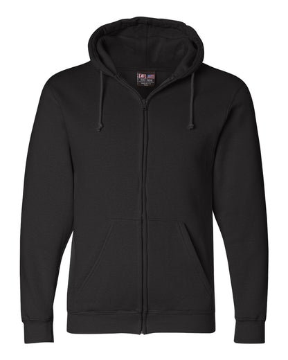 Bayside USA-Made Full-Zip Hooded Sweatshirt 900 #color_Black