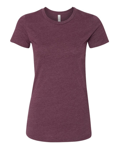 BELLA + CANVAS Women's Slim Fit Tee 6004 #color_Heather Maroon