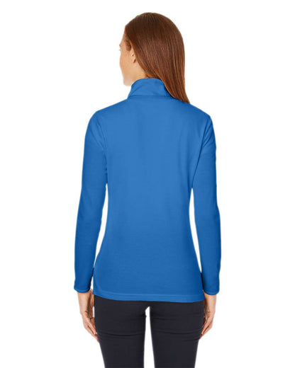 Devon & Jones Women's New Classics® Performance Quarter-Zip Pullover DG400W #colormdl_French Blue
