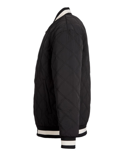 Glyder Unisex Varsity Jacket MDP7026 #color_Black