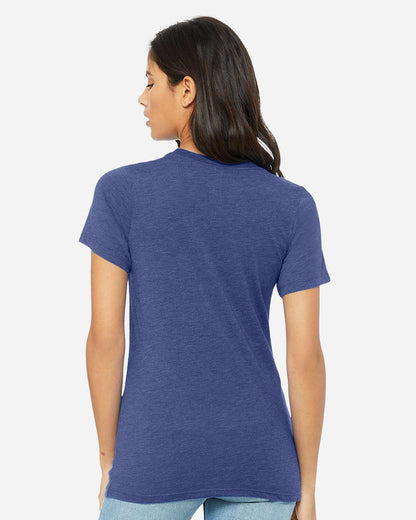 BELLA + CANVAS Women’s Relaxed Fit Triblend Tee 6413 #colormdl_True Royal Triblend