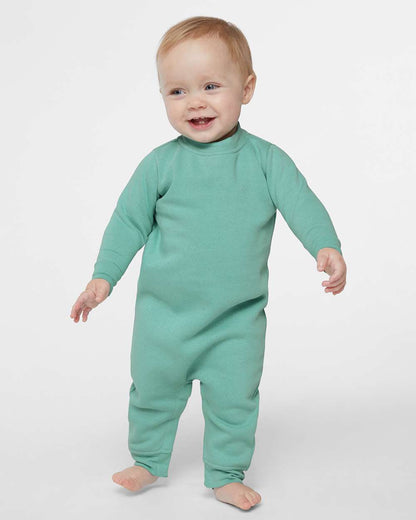 Rabbit Skins Infant Fleece One-Piece 4447 #colormdl_Saltwater