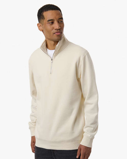 Independent Trading Co. Unisex Midweight Quarter-Zip Pullover SS4600QZ #colormdl_Bone