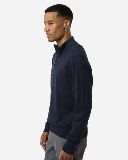 Devon & Jones Men's New Classics Quarter-Zip Sweater DG446 #colormdl_Navy