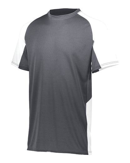 Augusta Sportswear Youth Cutter Jersey 1518 #color_Graphite/ White