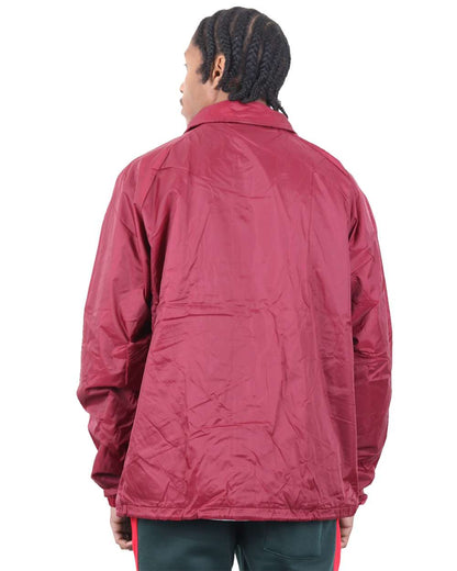 Shaka Wear Unisex Coaches Jacket SHCJ #colormdl_Burgundy