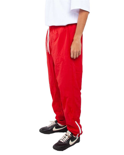 Shaka Wear Men's Nylon Tracksuit Pants SHNTP #colormdl_Red