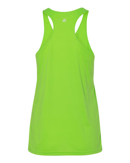 Badger Women’s B-Core Racerback Tank Top 4166 #color_Lime