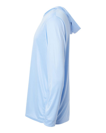 Paragon Unisex Bahama Performance Hooded Long Sleeve T-Shirt 220 #color_Blue Mist