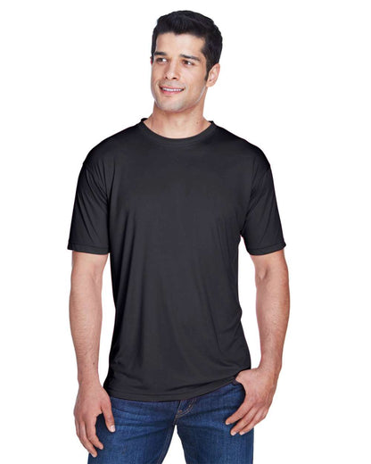 UltraClub Men's Cool & Dry Sport Performance Interlock T-Shirt 8420 #colormdl_Black
