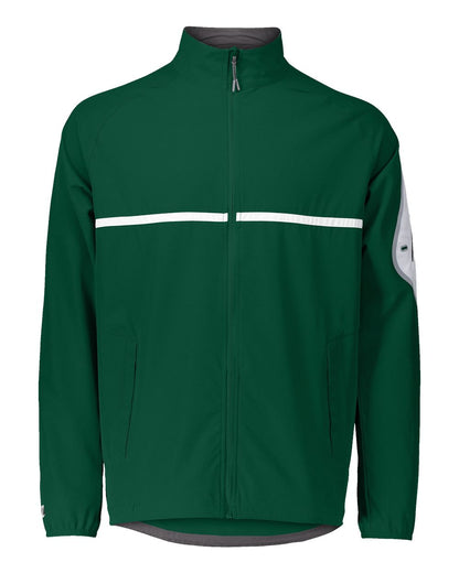 Holloway Unisex Weld Jacket 229543 #color_Forest/ White