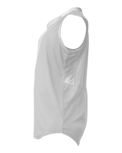 Alleson Athletic Women's Slide Fastpitch V-Neck Sleeveless Jersey 522XVW #color_White