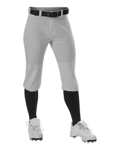 Alleson Athletic Women's Fastpitch Knicker Pants 605PKNW #color_Grey