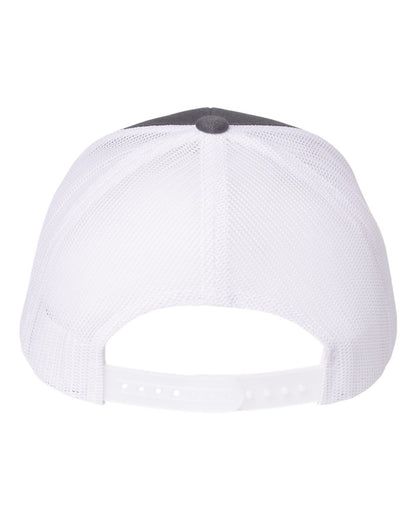 YP Classics Sustainable Retro Trucker Cap 6606R #color_Charcoal/ White