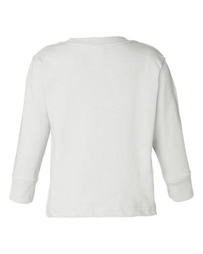 Rabbit Skins Toddler Cotton Jersey Long Sleeve Tee 3311 #color_White