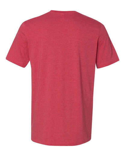 BELLA + CANVAS Jersey Pocket Tee 3021 #color_Heather Red/ Deep Heather