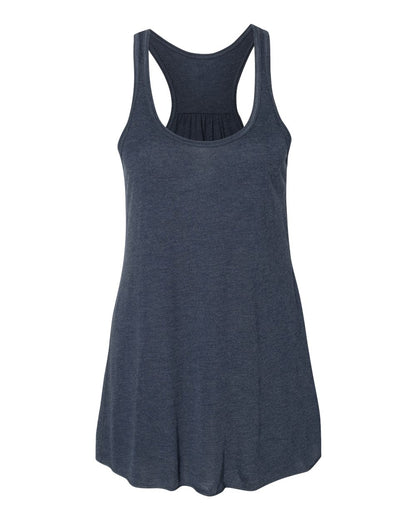 BELLA + CANVAS Women's Flowy Racerback Tank 8800 #color_Heather Navy