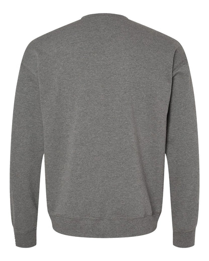 BELLA + CANVAS Sponge Fleece Drop Shoulder Crewneck Sweatshirt 3945 #color_Deep Heather