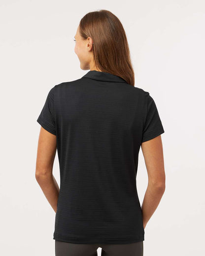 Adidas Women's Textured Stripe Polo A707 #colormdl_Black