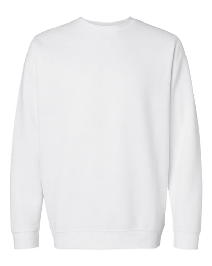 LAT Unisex Elevated Fleece Crewneck Sweatshirt 6925 #color_White