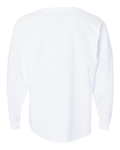 J. America Unisex Game Day Jersey Long Sleeve T-Shirt 8229 #color_White