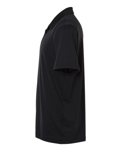 Adidas Men's 4-Way Stretch Printed Polo A716 #color_Carbon