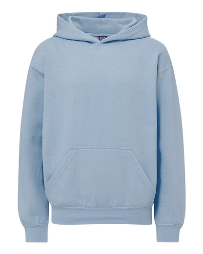 MV Sport Youth Buddy Hooded Sweatshirt 23153Y #color_Light Denim Heather