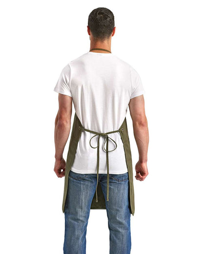 Artisan Collection by Reprime Artisan's Choice Double Pocket Canvas Apron RP181 #colormdl_Olive