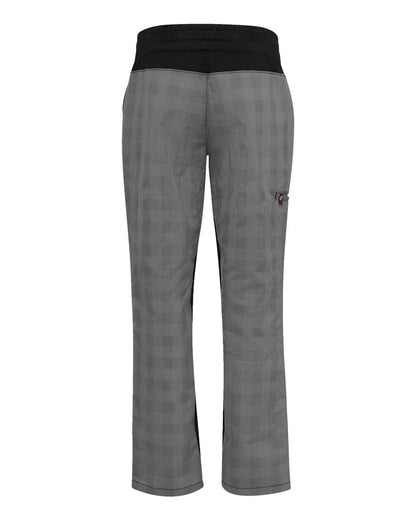 Chef Designs Women's Airflow Chef Pants 0P1W #color_Grey/ Black Plaid