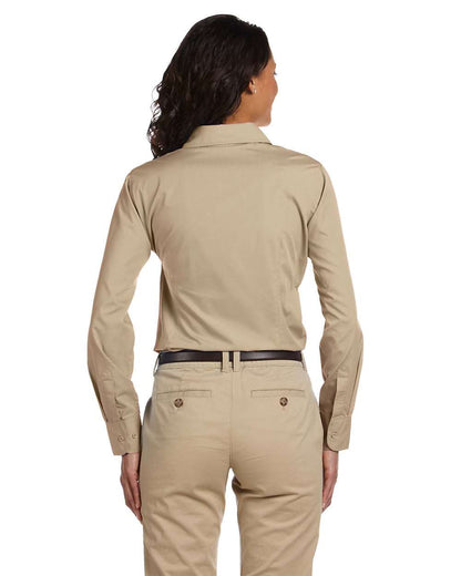 Harriton Women's Essential Poplin M510W #colormdl_Stone