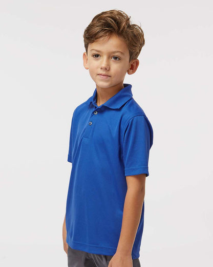 Paragon Youth Saratoga Performance Mini Mesh Polo 108Y #colormdl_Royal