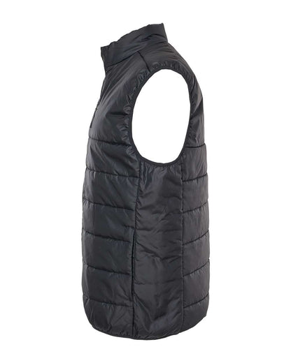 Adidas Men's Puffer Full-Zip Vest A572 #color_Black
