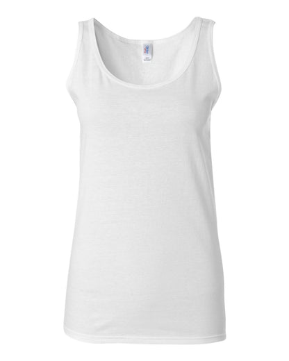 Gildan Women's Softstyle® Tank Top 64200L #color_White