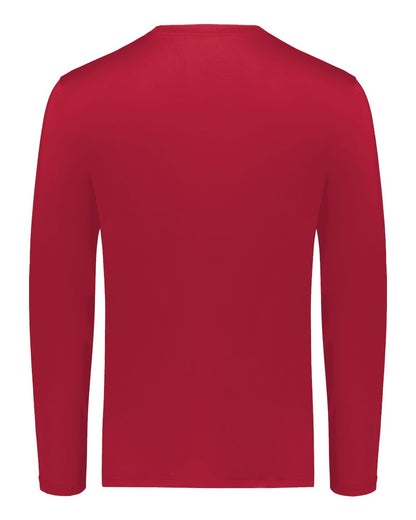 Holloway Unisex Essential Long Sleeve T-Shirt Powered By Coolcore 222138 #color_Scarlet