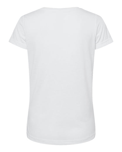 SubliVie Women's Polyester Sublimation Tee 1510 #color_White