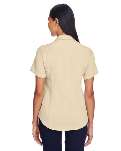 Harriton Women's Bahama Cord Camp Shirt M570W #colormdl_Sand