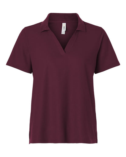 CORE365 Women's Resolve CVC Performance Pique Polo CE106W #color_Burgundy