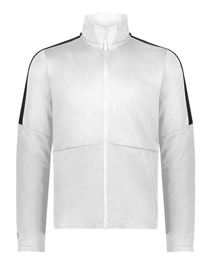 Holloway Youth Crosstown Full-Zip Jacket 223630 #color_White/ Black