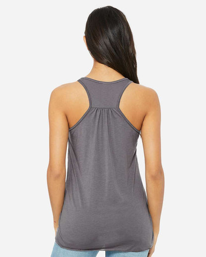 BELLA + CANVAS Women's Flowy Racerback Tank 8800 #colormdl_Storm