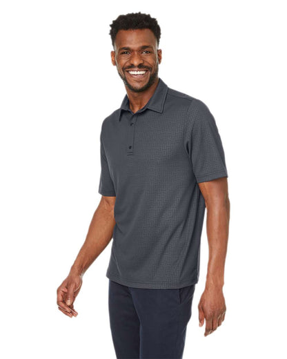 North End Men's Replay Recycled Pique Polo NE102 #colormdl_Carbon