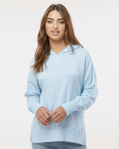 MV Sport Women's French Terry Hooded Sweatshirt W23720 #colormdl_Arctic Blue