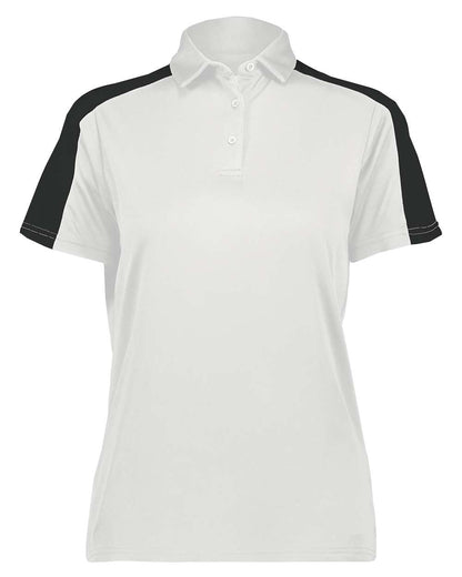 Augusta Sportswear Women's Two-Tone Vital Polo 5029 #color_White/ Black