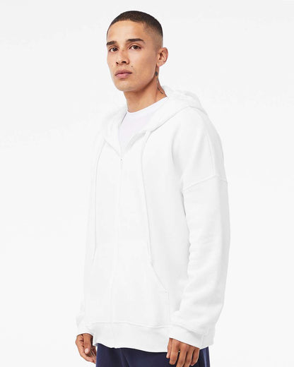 BELLA + CANVAS Sponge Fleece DTM Full-Zip Hoodie 3759 #colormdl_White