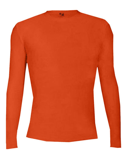 Badger Pro-Compression Long Sleeve T-Shirt 4605 #color_Burnt Orange