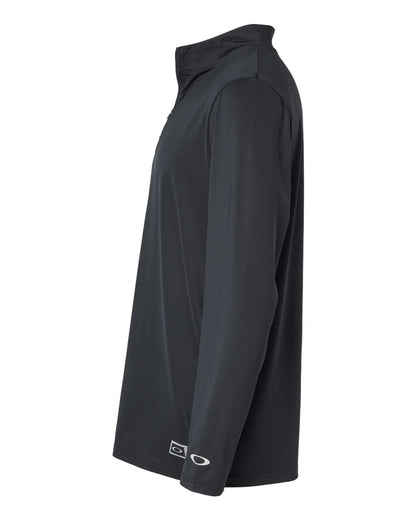 Oakley Men's Team Issue Podium Quarter-Zip Pullover FOA402997 #color_Blackout