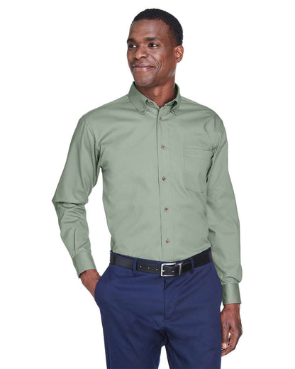 Harriton Men's Easy Blend™ Twill Shirt M500 #colormdl_Dill