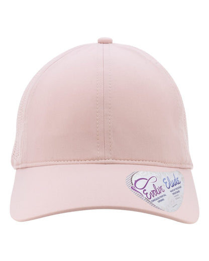Infinity Her Women's Perforated Performance Cap GABY #color_Dusty Pink/ Floral