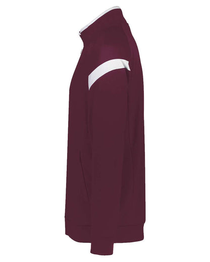 Holloway Youth Limitless Full-Zip Jacket 229679 #color_Maroon/ White/ Maroon