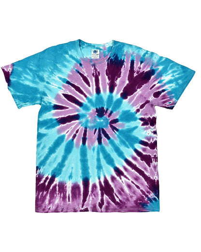 Colortone Youth Multi-Color Tie-Dyed T-Shirt 1000Y #color_Barbados