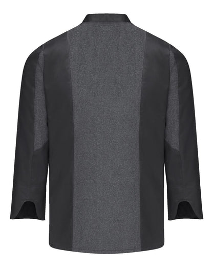 Chef Designs Women's Deluxe Airflow Chef Coat 053W #color_Charcoal